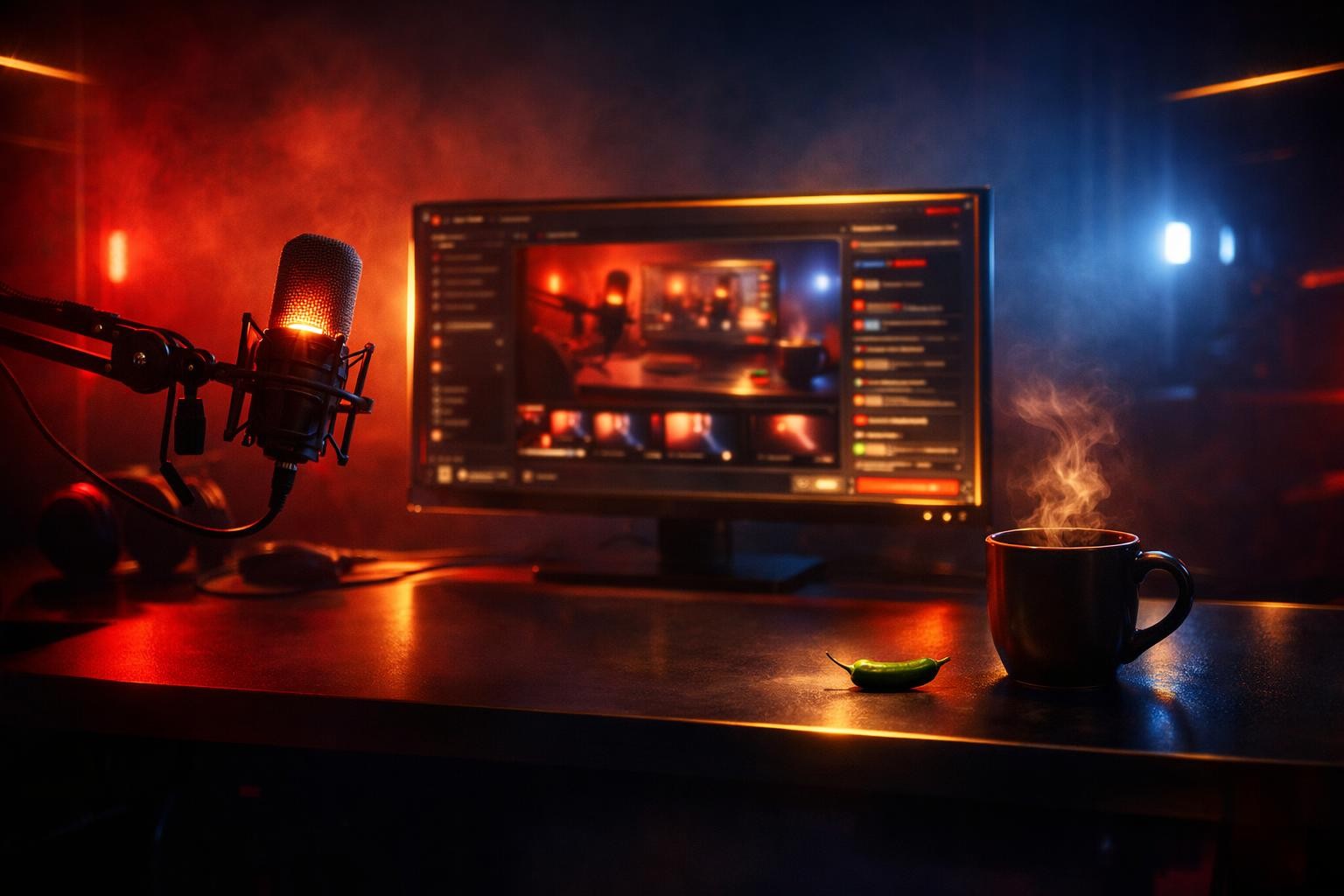 Glowing Thursday Special Live stage as Gaming With Talha streams through a fever to his community